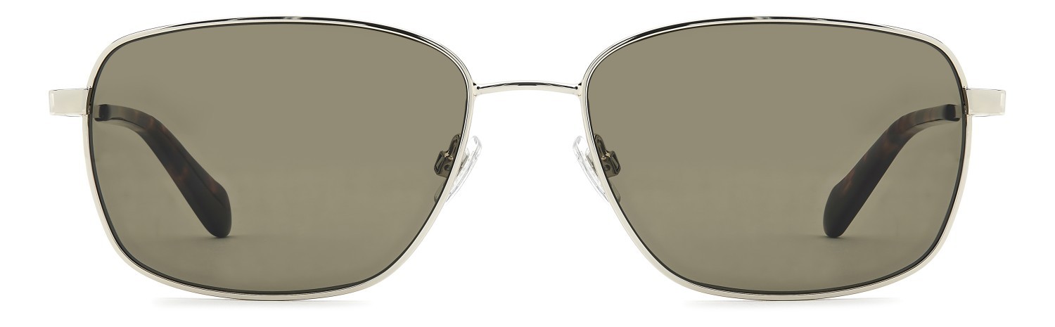 Sunglasses Fossil Fos 3180/G 208603 3YG QT color light gold shape rectangle lenses green