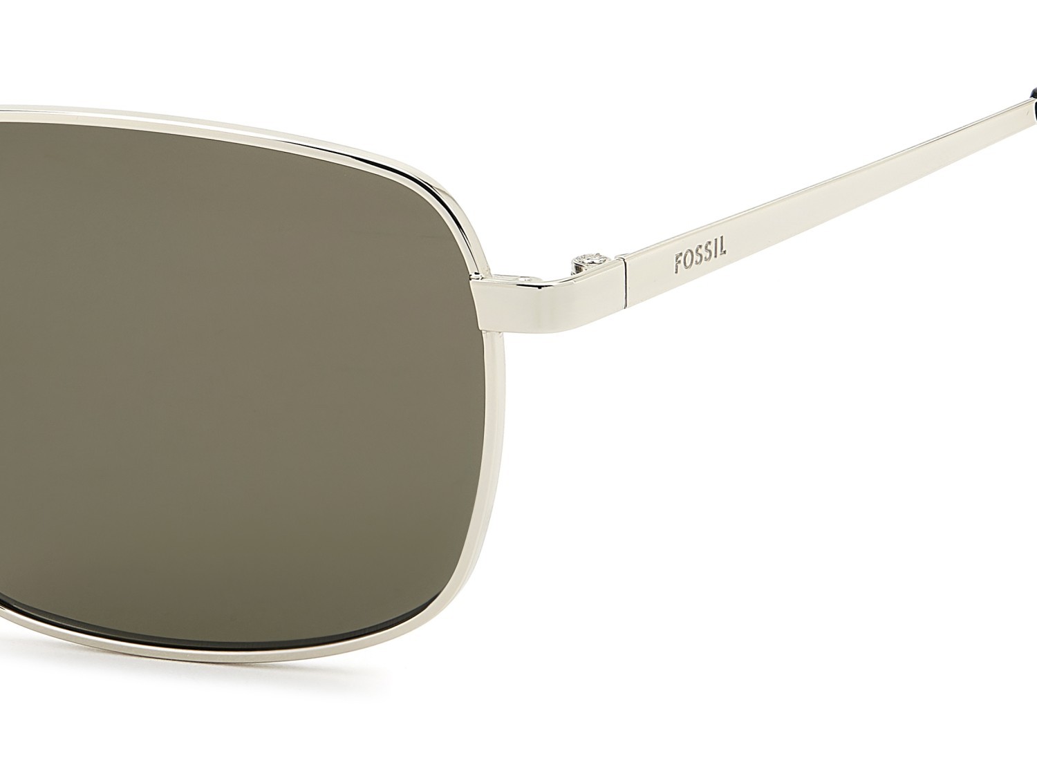 Sunglasses Fossil Fos 3180/G 208603 3YG QT color light gold shape rectangle lenses green