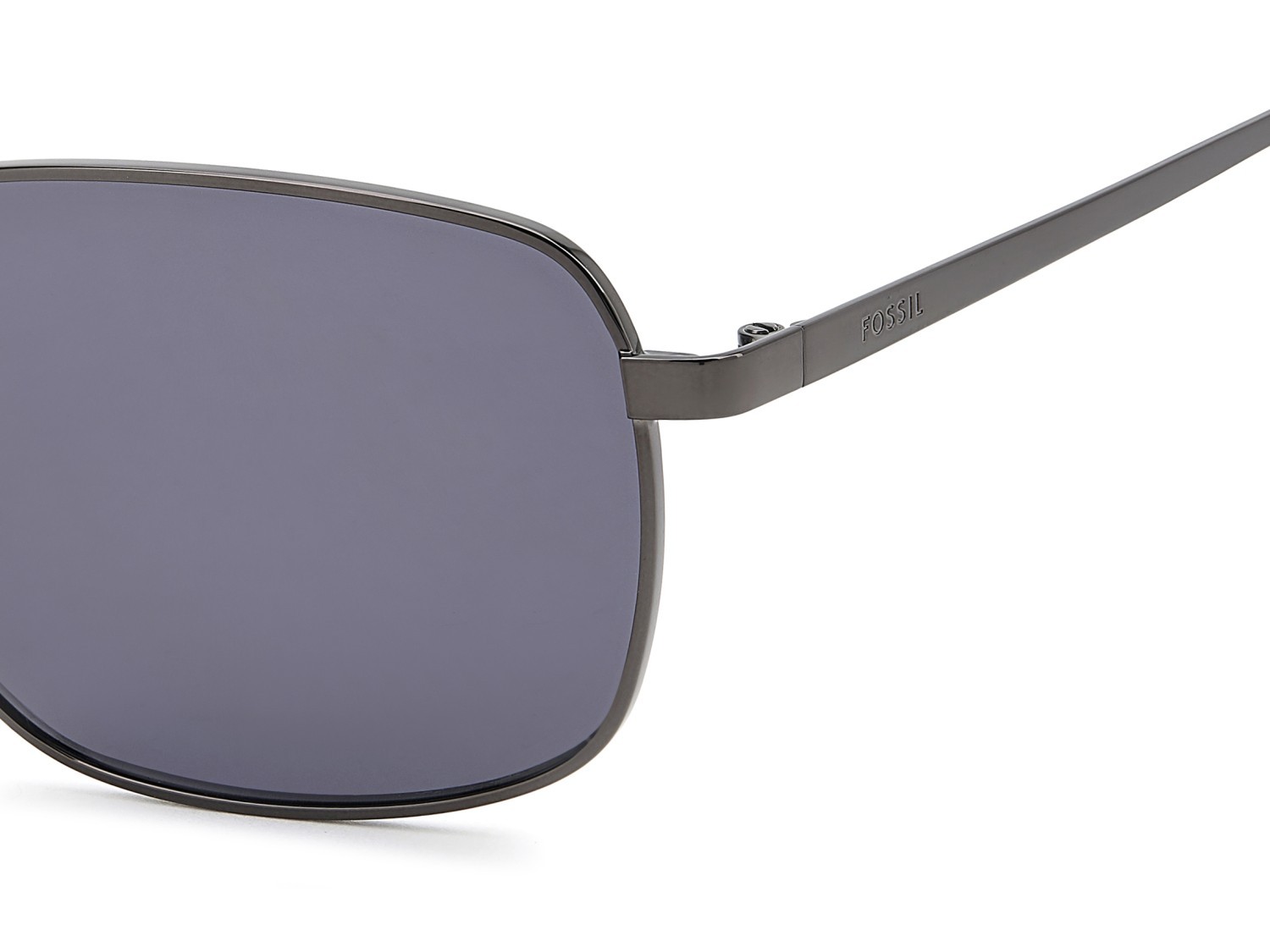 Sunglasses Fossil Fos 3180/G 208603 KJ1 IR color dark ruthenium shape rectangle lenses grey