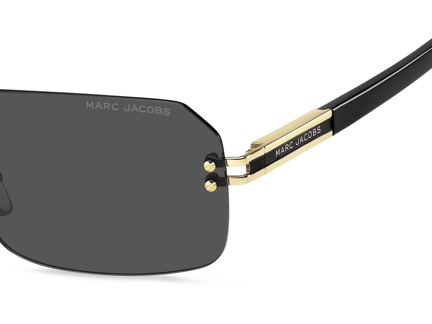 Occhiali da sole Marc Jacobs 902/S 208611 RHL IR colore gold black 2 forma rettangolare lenti grey
