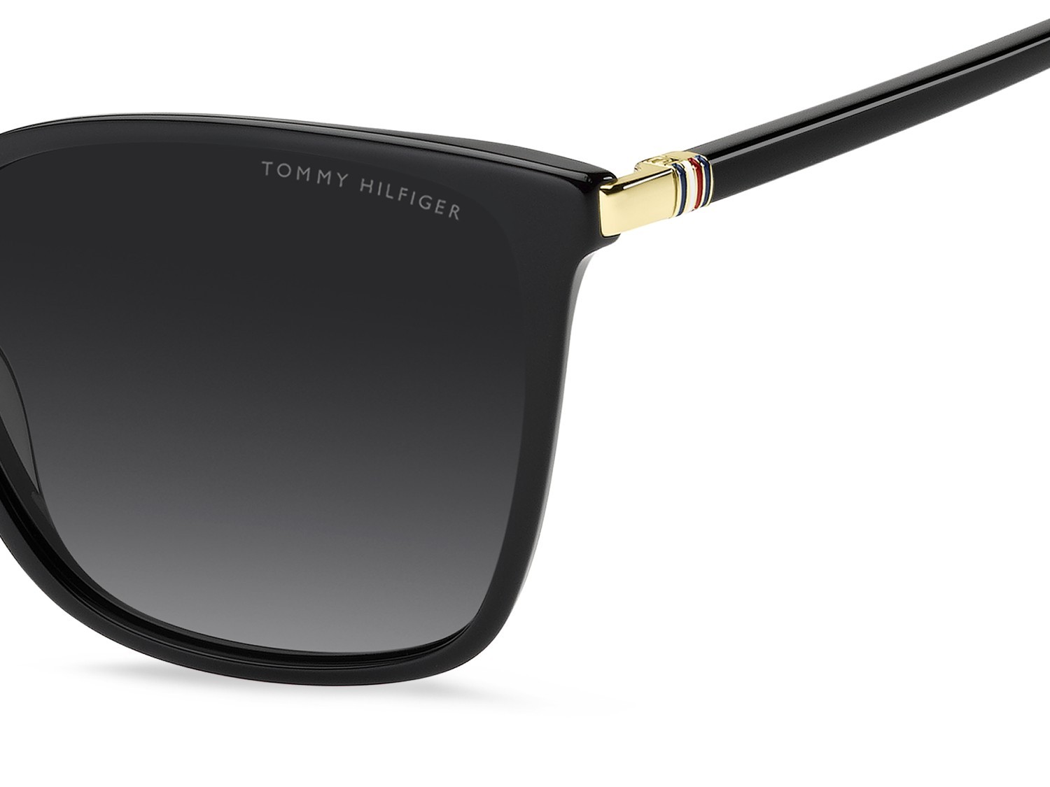 Sunglasses Tommy Hilfiger Th 2349/S 208623 807 9O color black shape cat eye lenses dark grey shaded