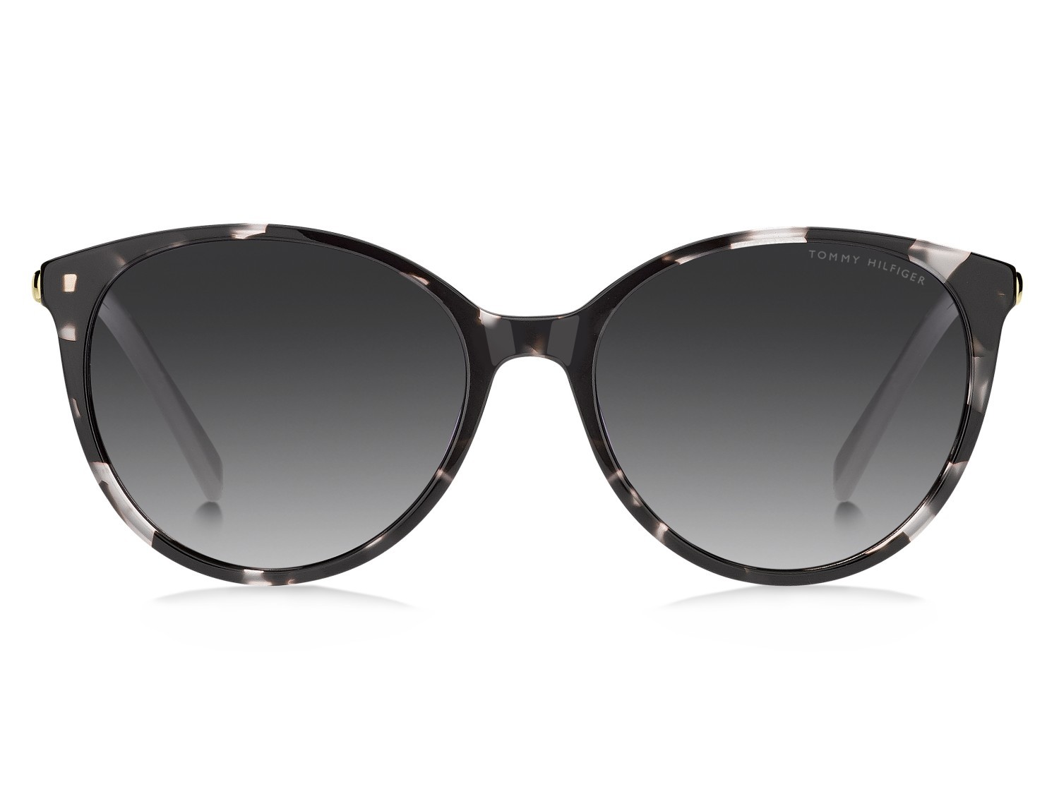 Occhiali da sole Tommy Hilfiger Th 2350/S 208624 AB8 9O colore havana grey forma pantos lenti dark grey shaded