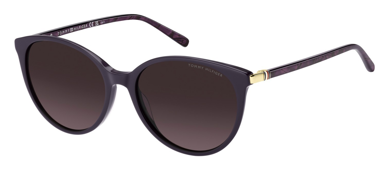 Occhiali da sole Tommy Hilfiger Th 2350/S 208624 B3V 3X colore violet forma pantos lenti pink doubleshade
