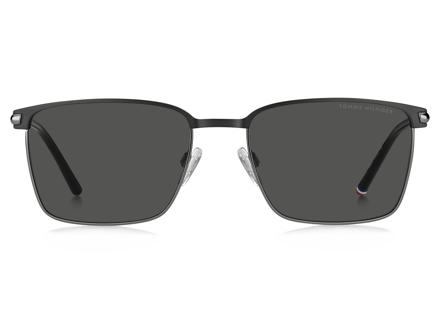 Occhiali da sole Tommy Hilfiger Th 2329/S 208625 ANS IR colore black dark ruthenium forma quadrato lenti grey