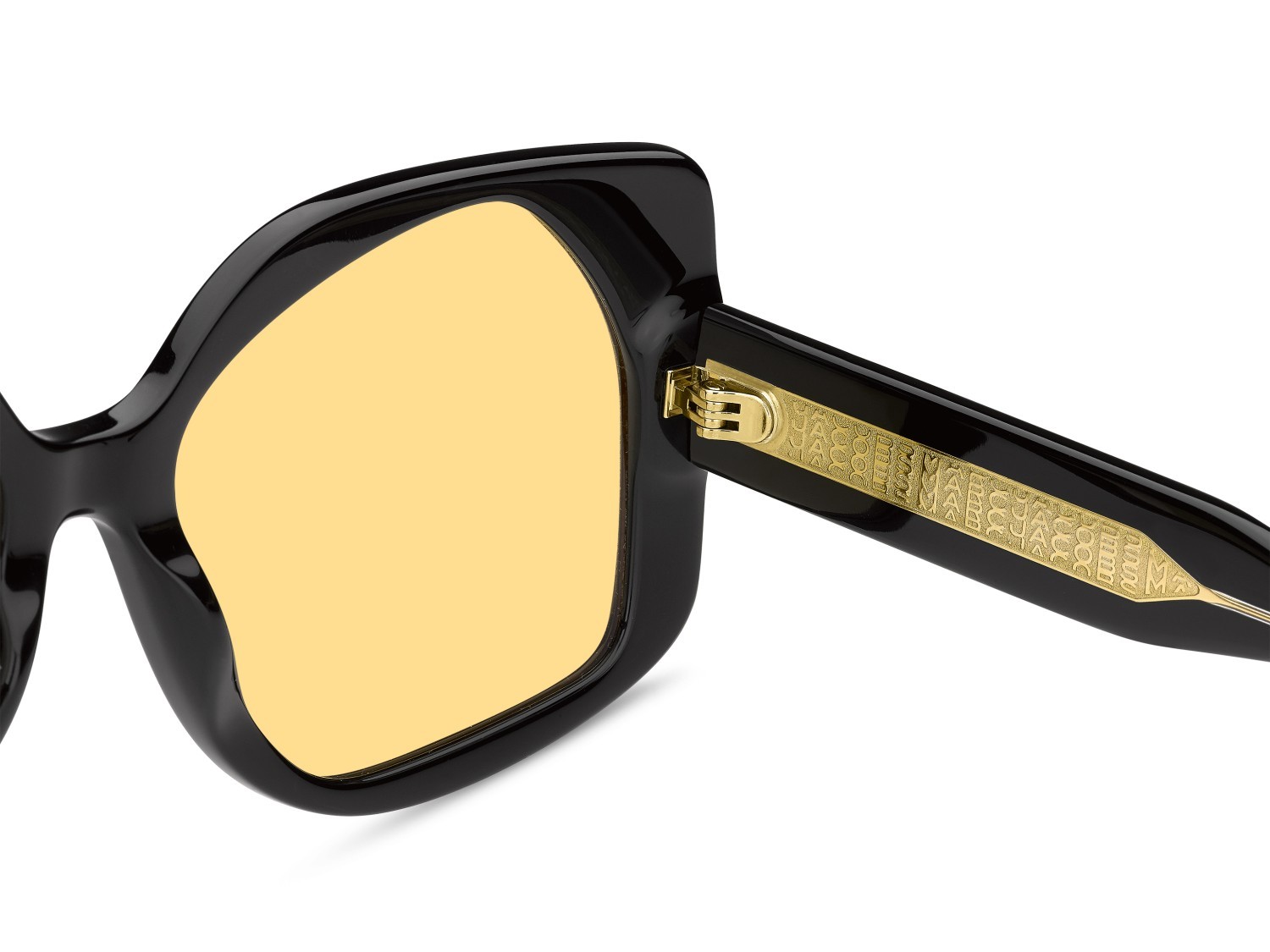Sunglasses Marc Jacobs Mj 1133/S 208630 71C HO color black yellow shape square lenses yellow