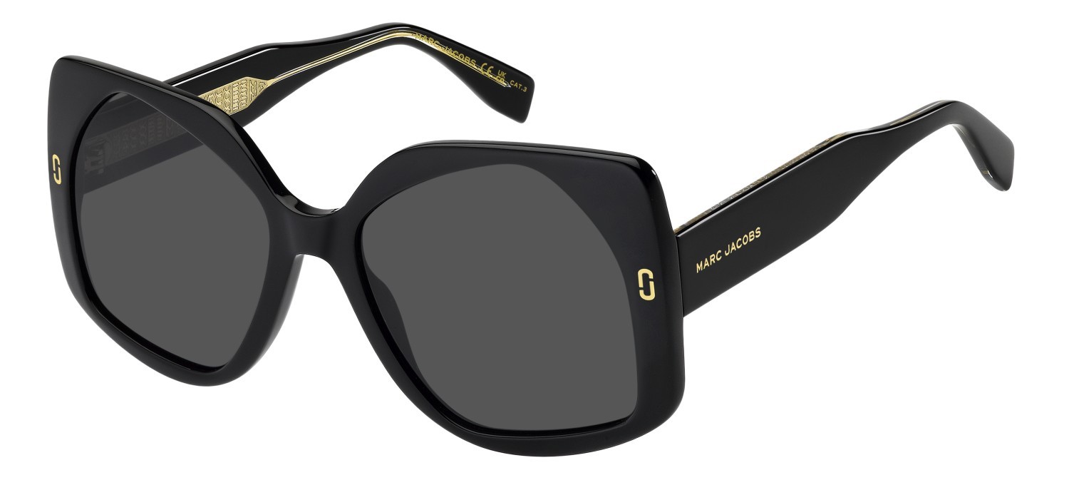 Occhiali da sole Marc Jacobs Mj 1133/S 208630 807 IR colore black forma quadrato lenti grey