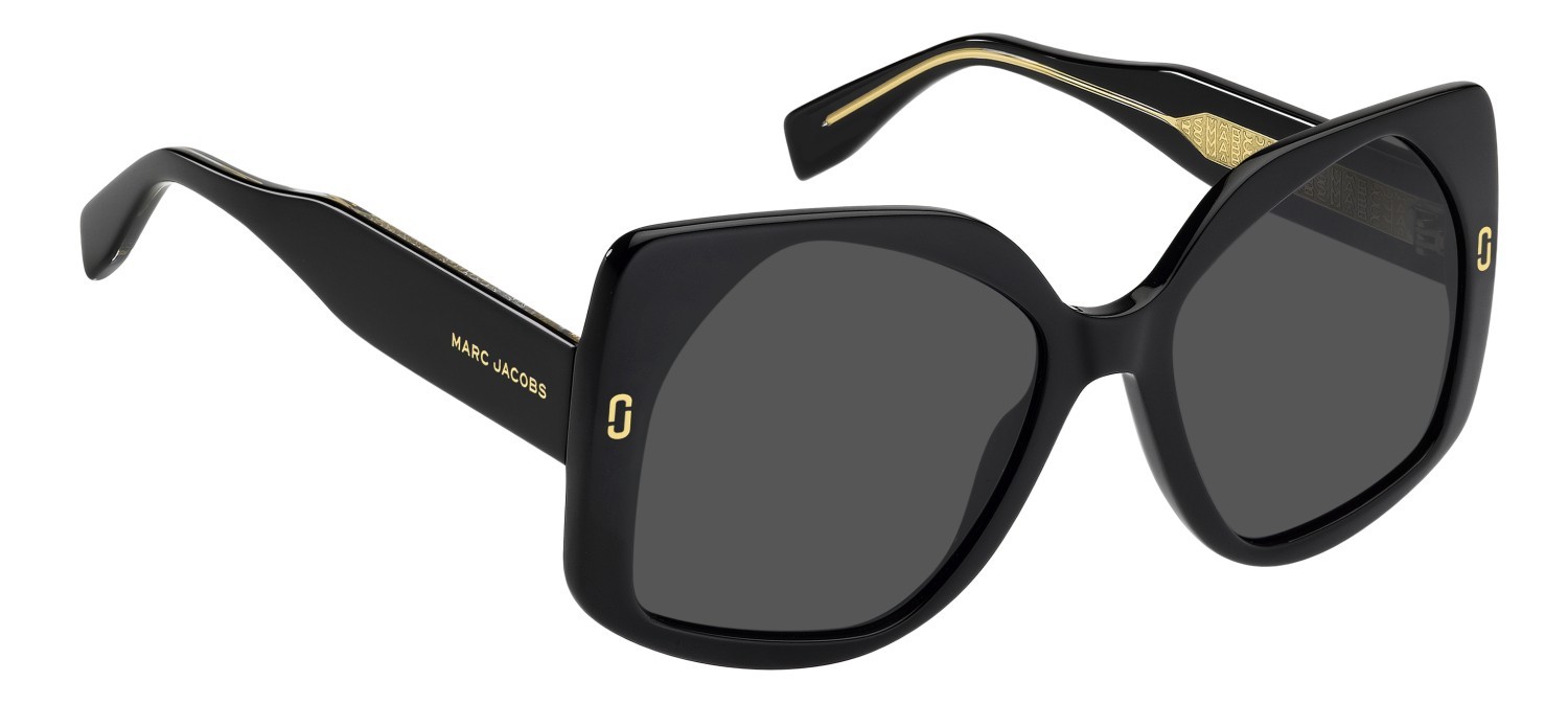 Occhiali da sole Marc Jacobs Mj 1133/S 208630 807 IR colore black forma quadrato lenti grey