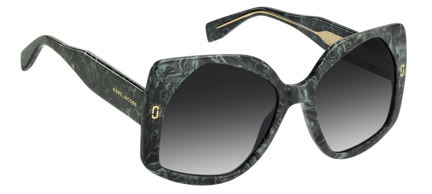 Sunglasses Marc Jacobs Mj 1133/S 208630 JRI 9O color marble green shape square lenses dark grey shaded