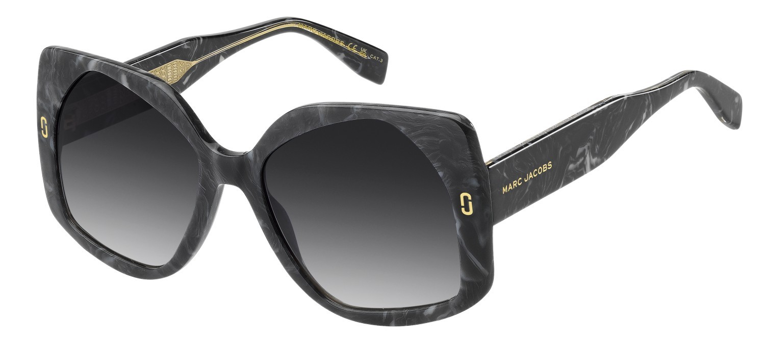 Occhiali da sole Marc Jacobs Mj 1133/S 208630 UAV 9O colore grey marble forma quadrato lenti dark grey shaded