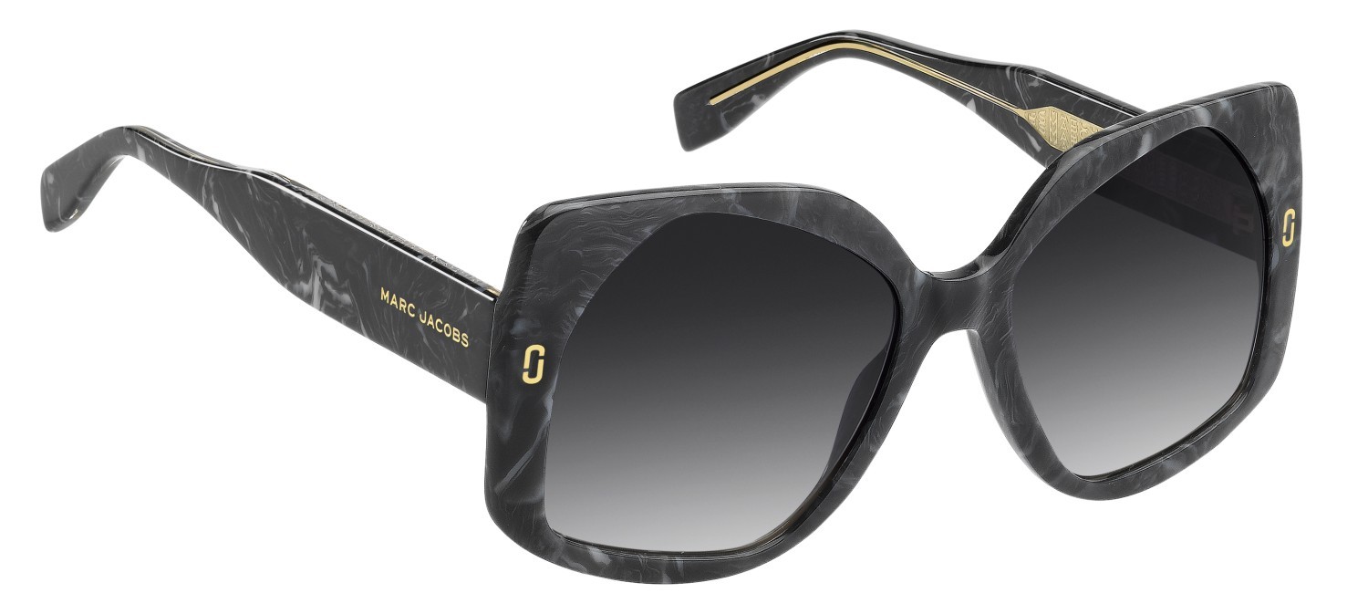 Occhiali da sole Marc Jacobs Mj 1133/S 208630 UAV 9O colore grey marble forma quadrato lenti dark grey shaded