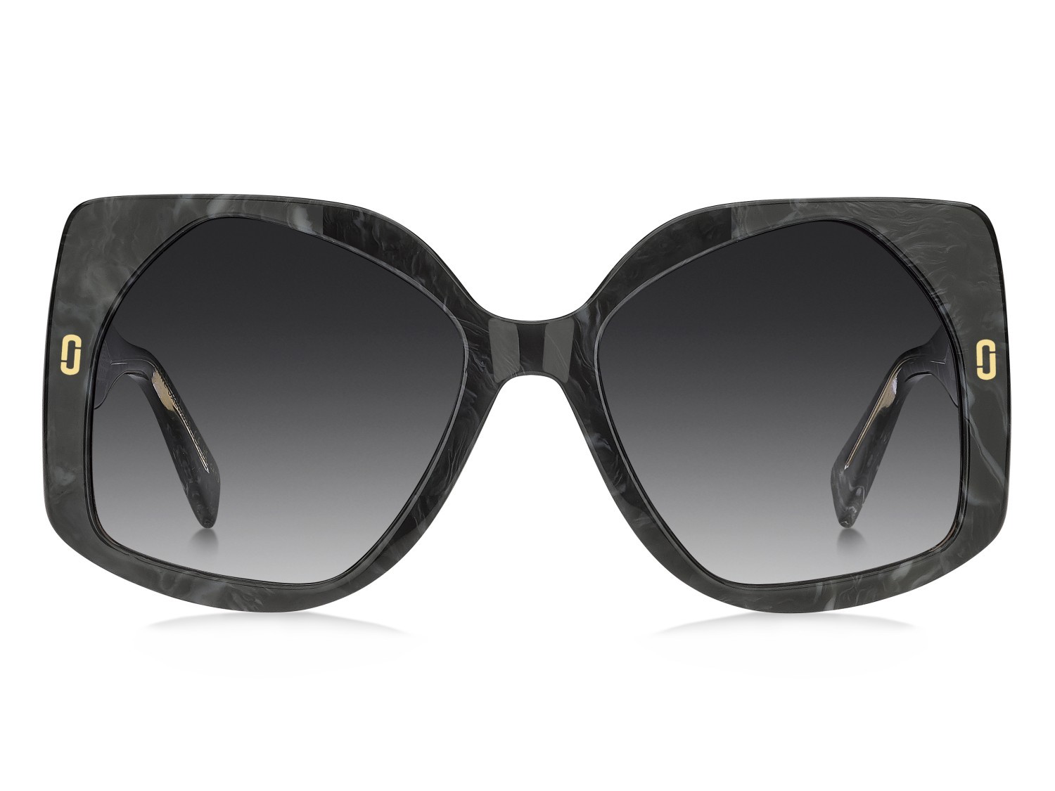 Occhiali da sole Marc Jacobs Mj 1133/S 208630 UAV 9O colore grey marble forma quadrato lenti dark grey shaded