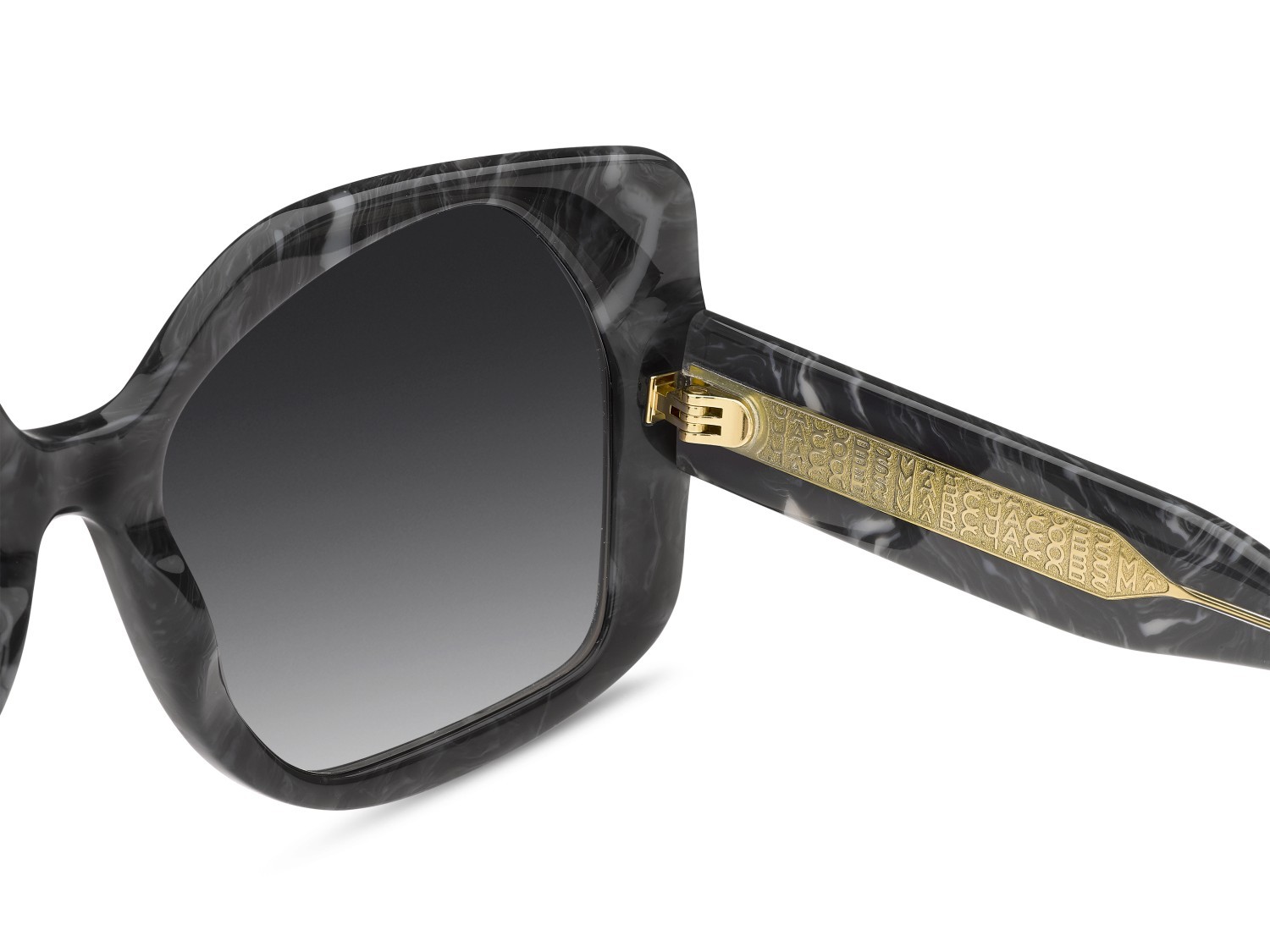Occhiali da sole Marc Jacobs Mj 1133/S 208630 UAV 9O colore grey marble forma quadrato lenti dark grey shaded