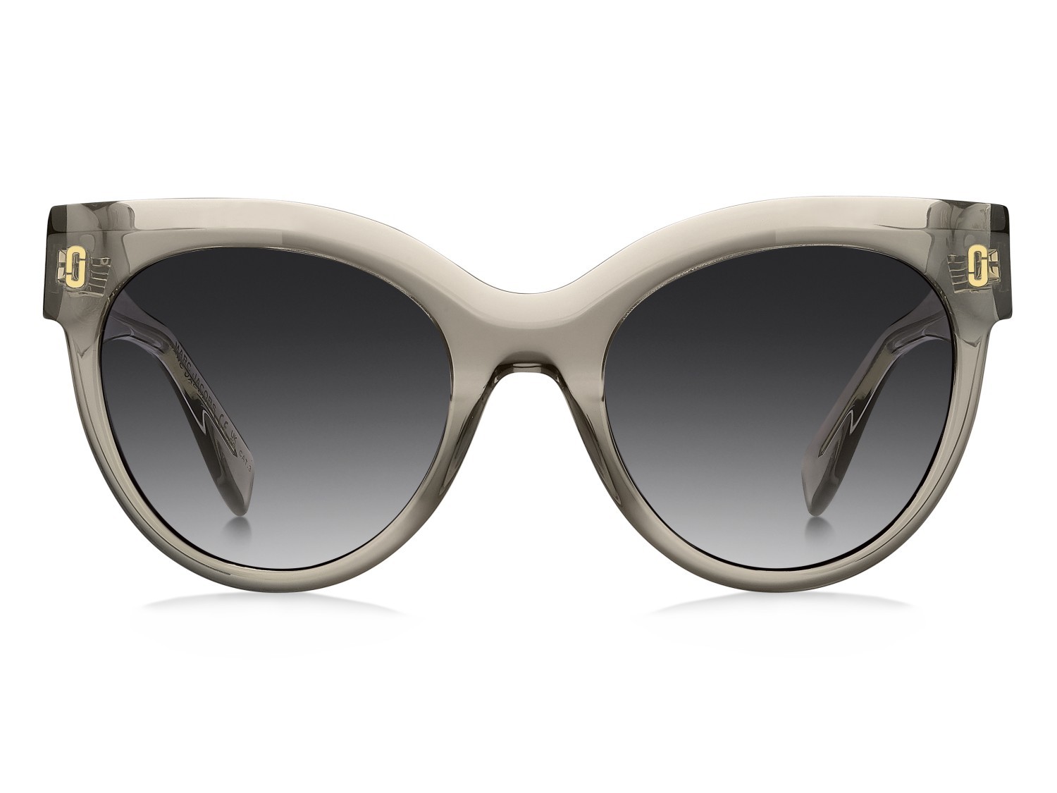 Occhiali da sole Marc Jacobs Mj 1134/S 208631 3Y5 9O colore khaki forma cat eye lenti dark grey shaded