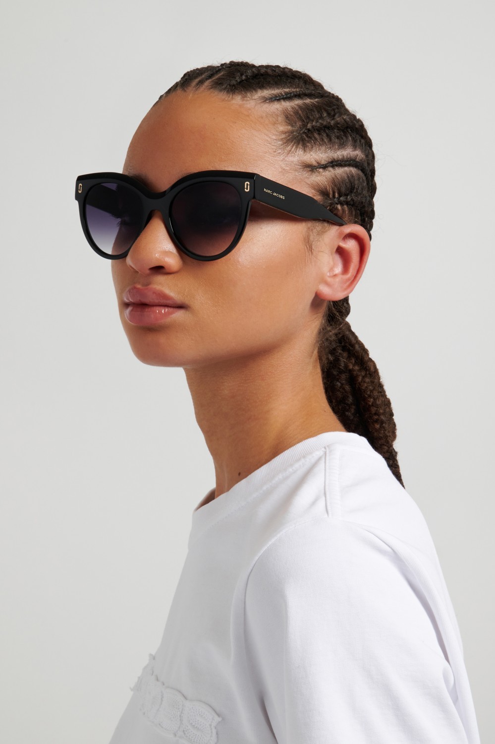 Occhiali da sole Marc Jacobs Mj 1134/S 208631 807 9O colore black forma cat eye lenti dark grey shaded