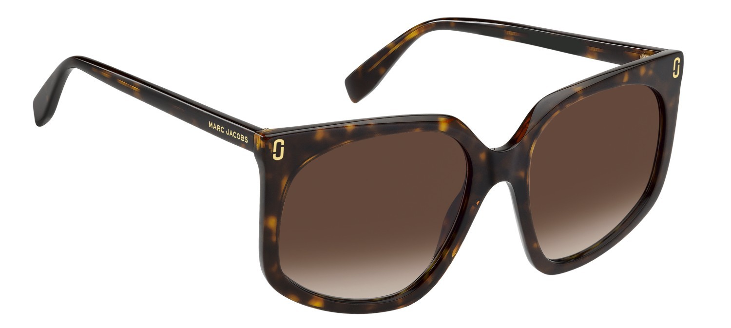 Occhiali da sole Marc Jacobs Mj 1136/S 208632 086 HA colore havana forma quadrato lenti brown shaded