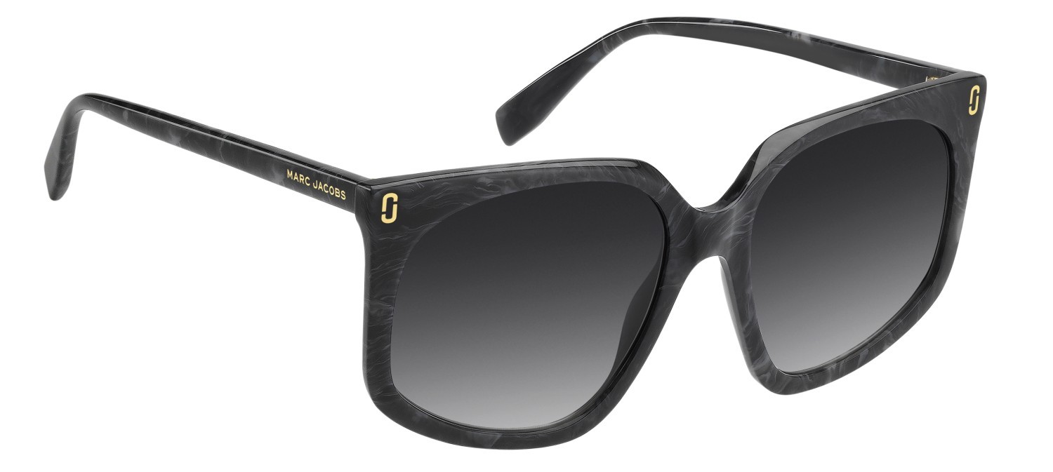 Sunglasses Marc Jacobs Mj 1136/S 208632 UAV 9O color grey marble shape square lenses dark grey shaded