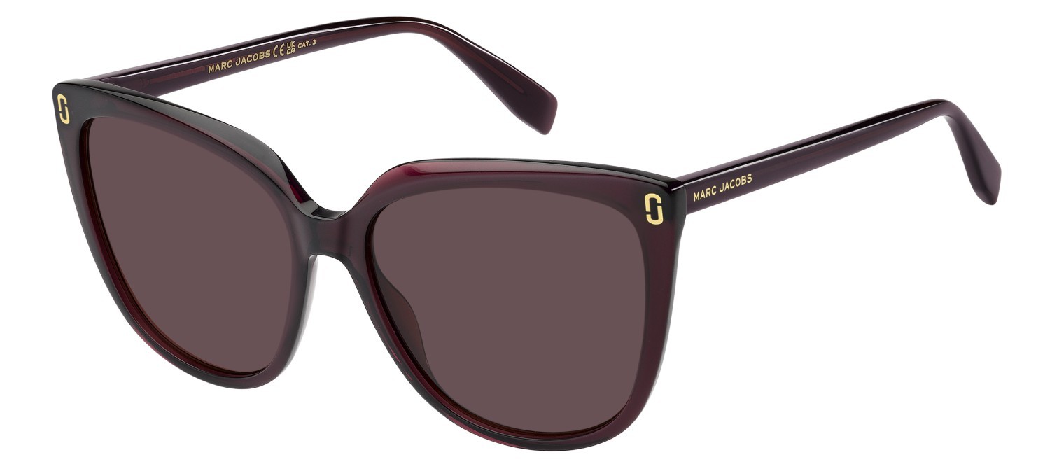Sunglasses Marc Jacobs Mj 1137/S 208633 LHF 4S color burgundy 2 shape cat eye lenses burgundy