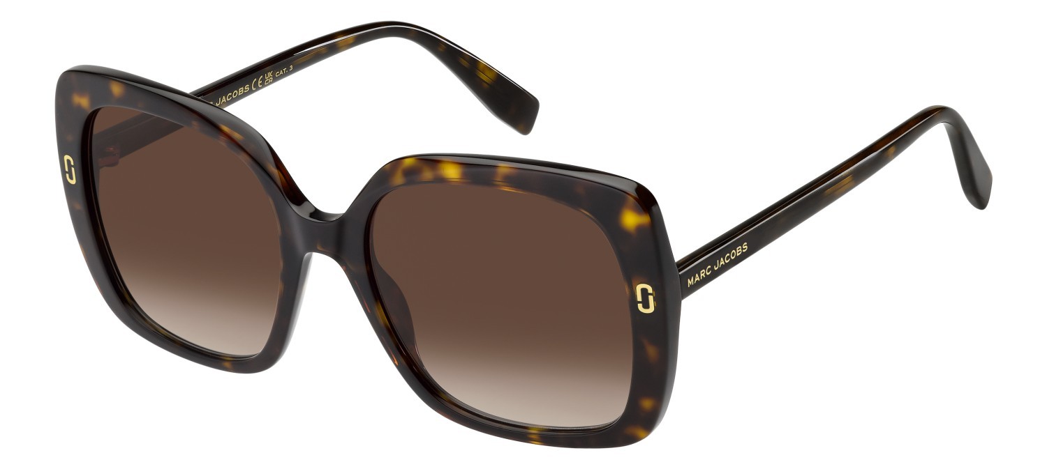 Occhiali da sole Marc Jacobs Mj 1138/S 208634 086 HA colore havana forma quadrato lenti brown shaded