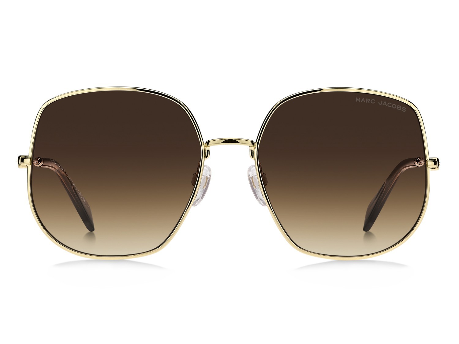Sunglasses Marc Jacobs 916/S 208635 01Q N4 color gold brown shape square lenses brown shaded brick
