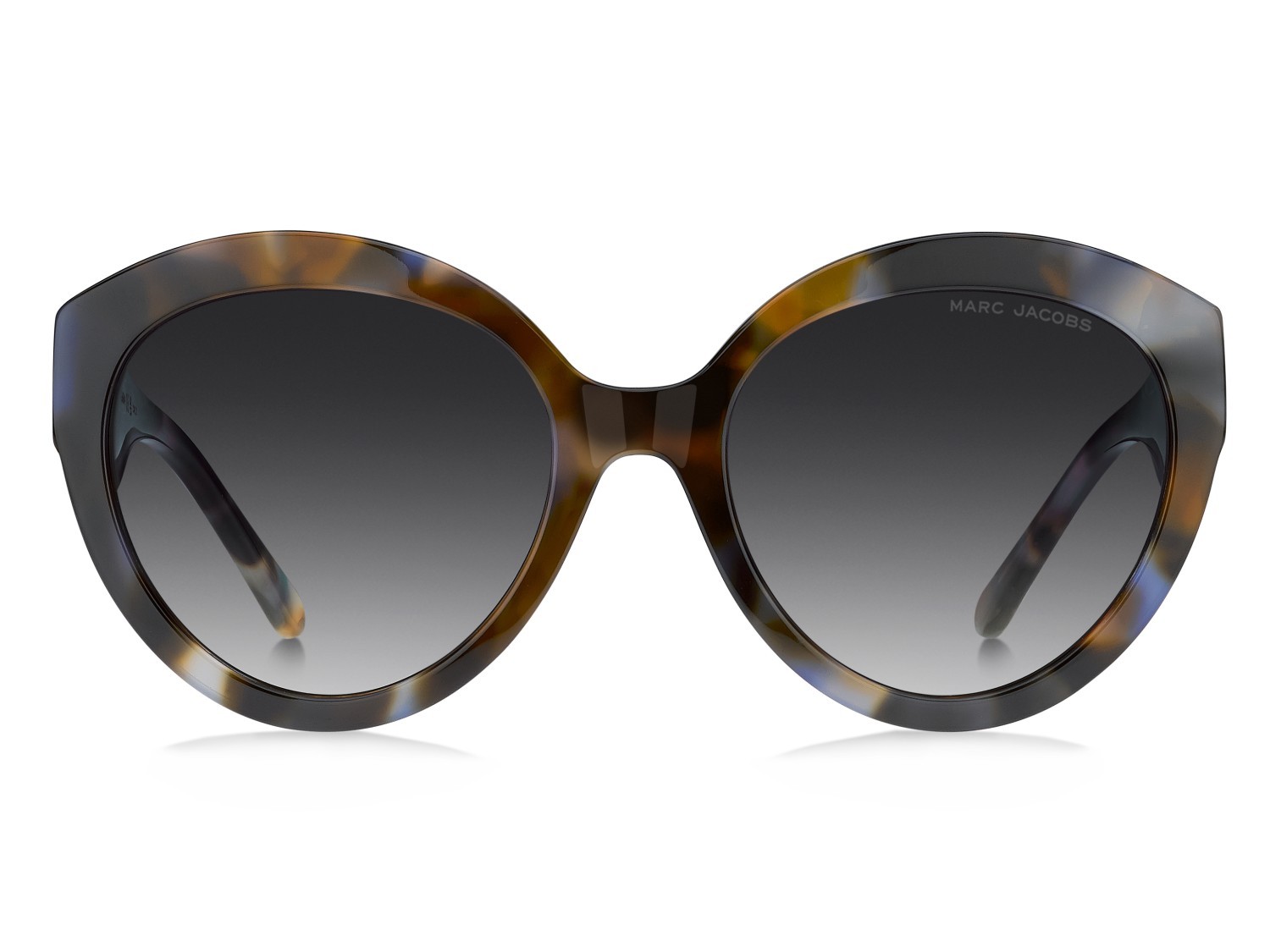 Sunglasses Marc Jacobs 882/S 208637 X8Q 9O color brown blue havana shape cat eye lenses dark grey shaded