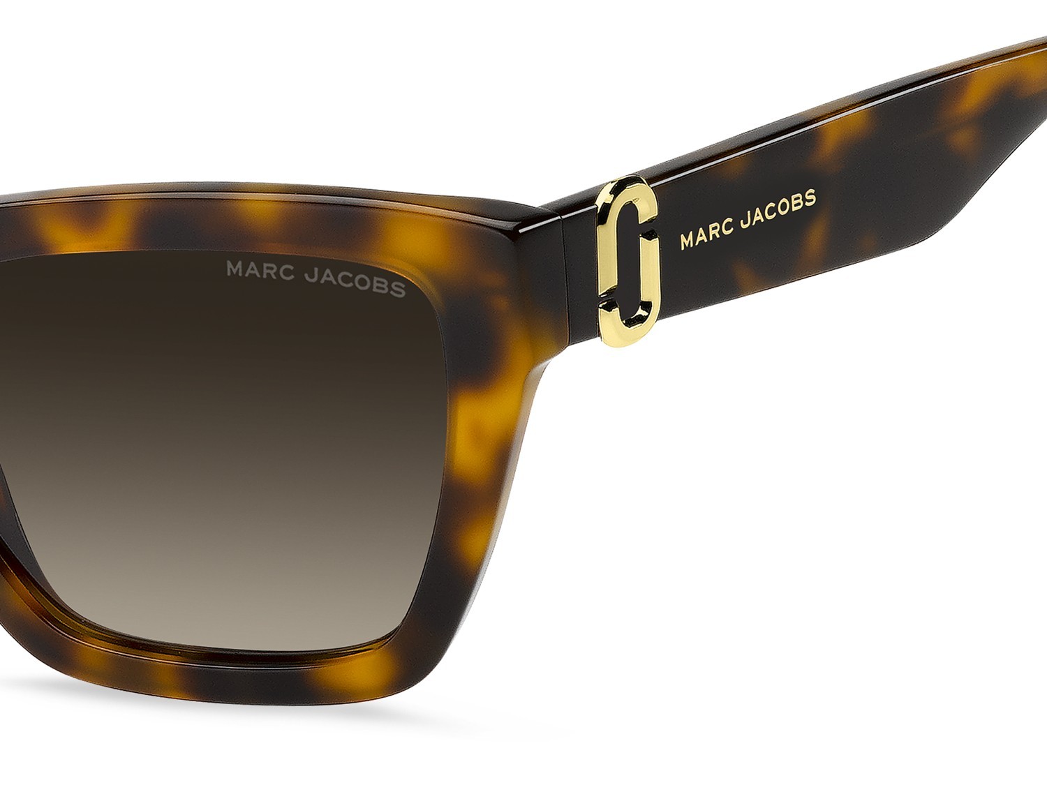 Occhiali da sole Marc Jacobs 884/S 208638 086 HA colore havana forma cat eye lenti brown shaded