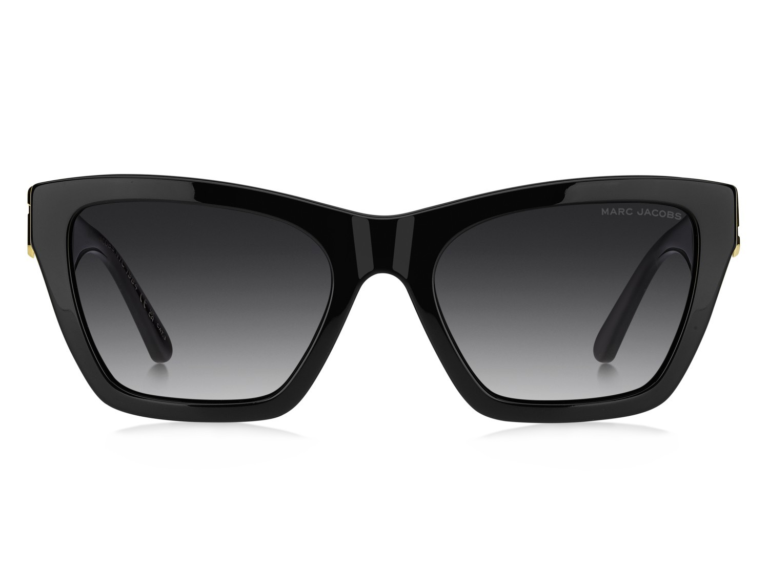 Occhiali da sole Marc Jacobs 884/S 208638 807 9O colore black forma cat eye lenti dark grey shaded