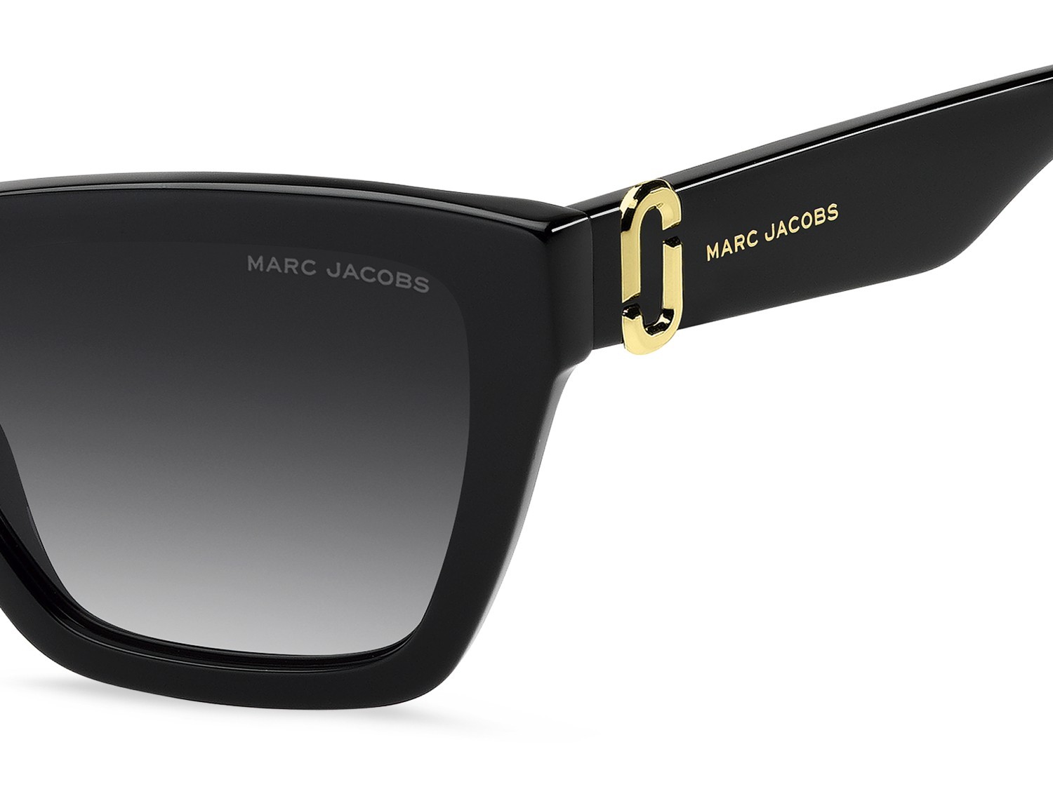 Occhiali da sole Marc Jacobs 884/S 208638 807 9O colore black forma cat eye lenti dark grey shaded