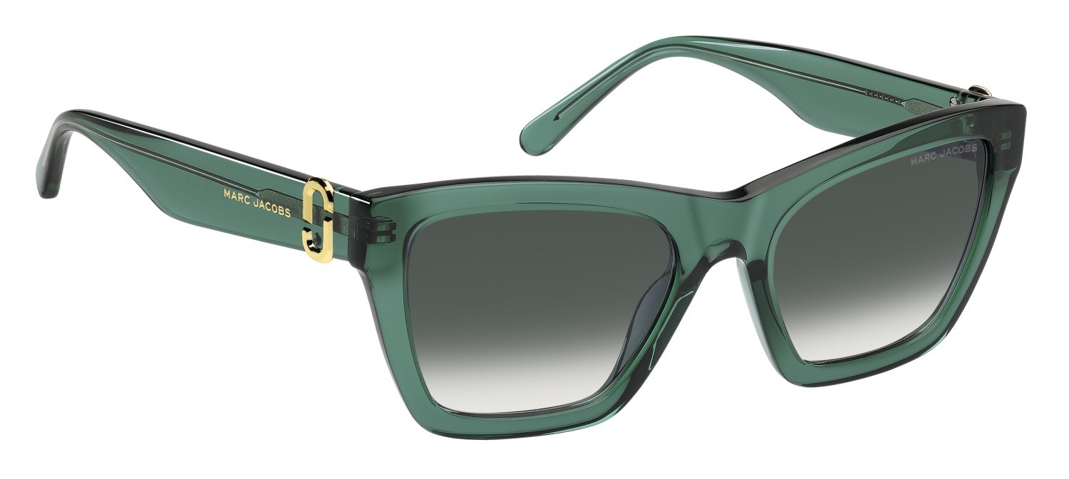 Sunglasses Marc Jacobs 884/S 208638 ZI9 08 color teal shape cat eye lenses dk blue shaded
