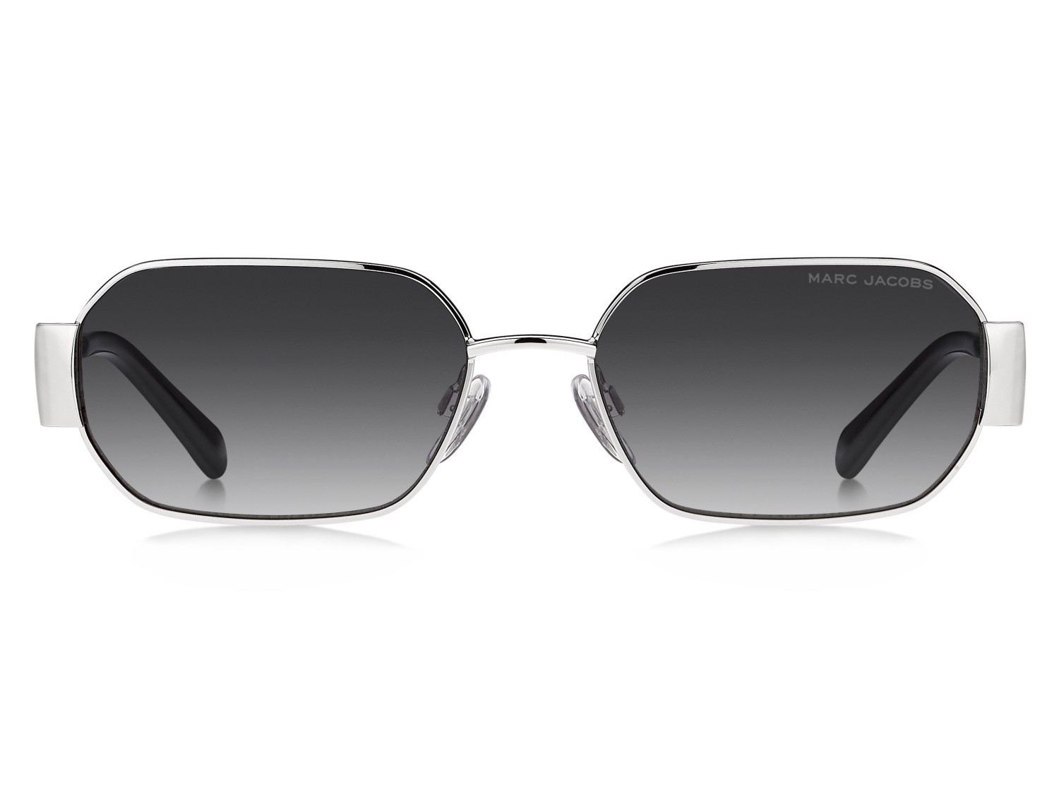Occhiali da sole Marc Jacobs 890/S 208640 84J 9O colore palladium black forma quadrato lenti dark grey shaded