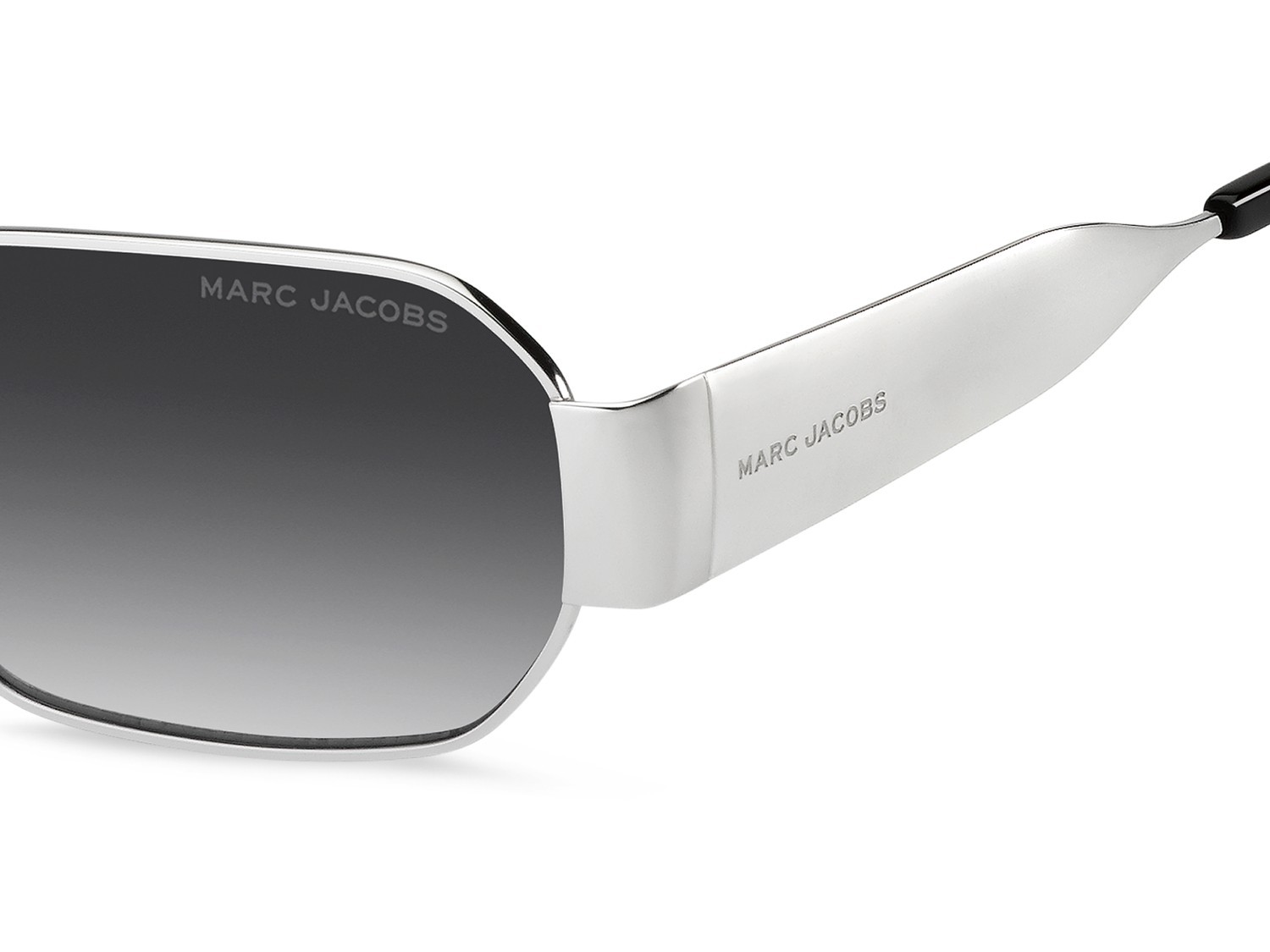 Occhiali da sole Marc Jacobs 890/S 208640 84J 9O colore palladium black forma quadrato lenti dark grey shaded