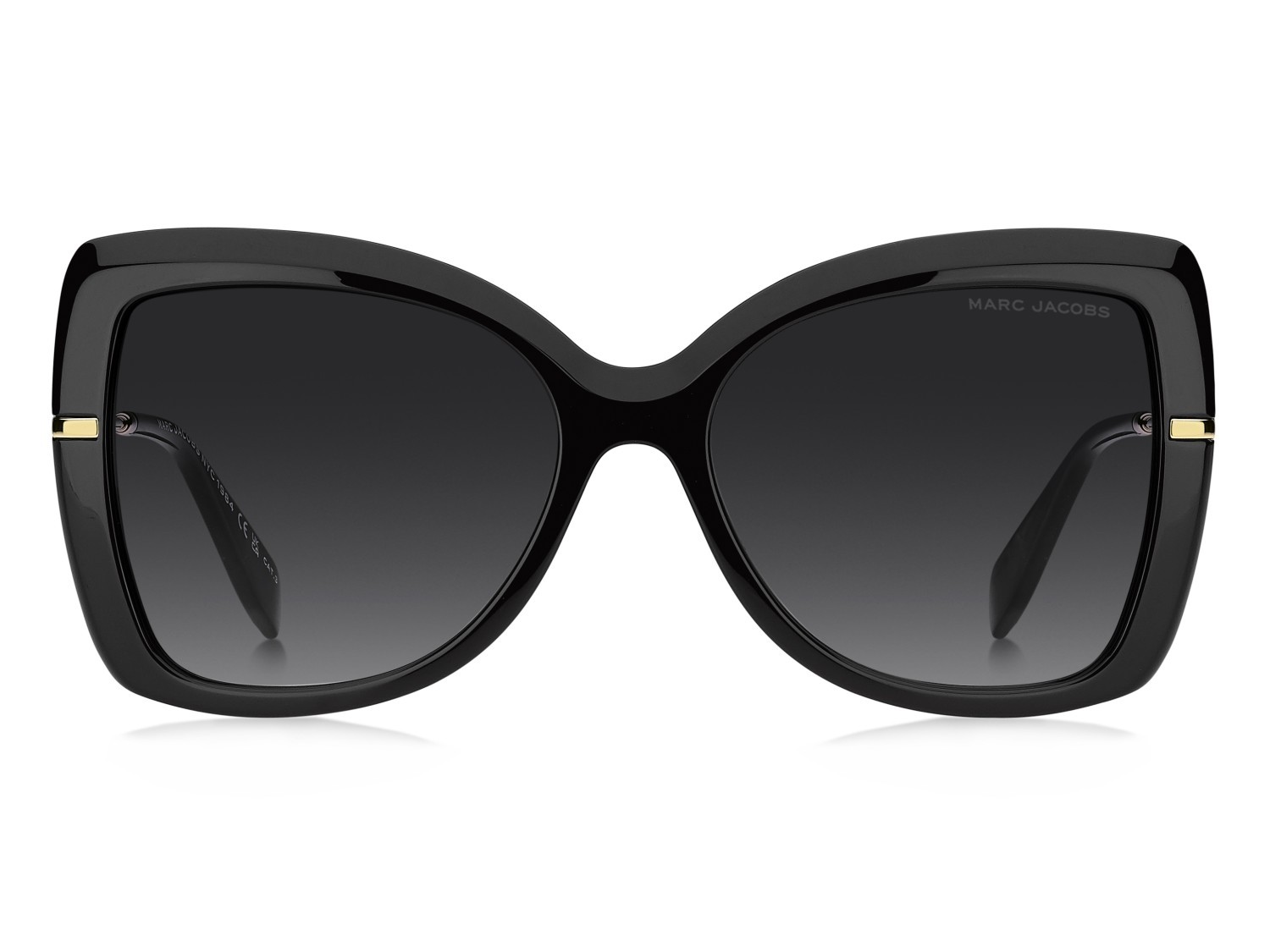 Sunglasses Marc Jacobs 881/S 208642 807 9O color black shape butterfly lenses dark grey shaded