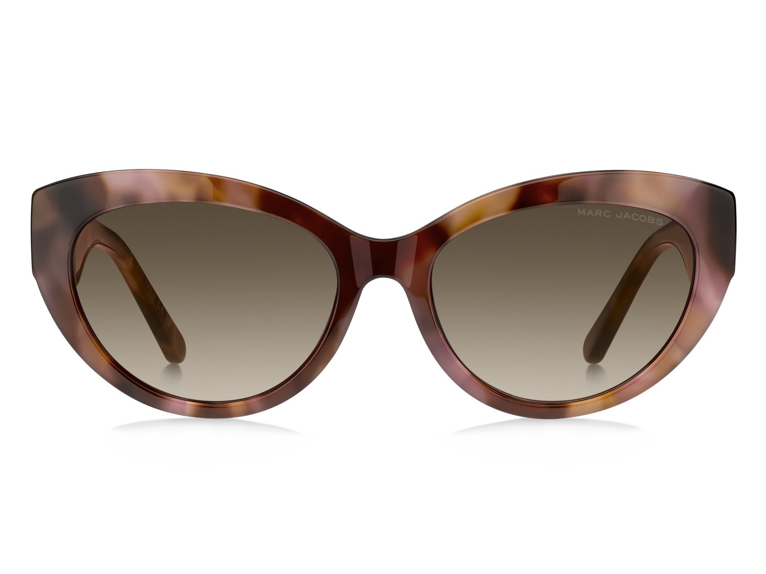 Occhiali da sole Marc Jacobs 883/S 208643 0B0 HA colore brown pink havana forma cat eye lenti brown shaded