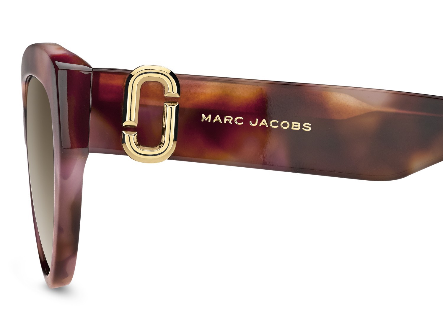 Occhiali da sole Marc Jacobs 883/S 208643 0B0 HA colore brown pink havana forma cat eye lenti brown shaded