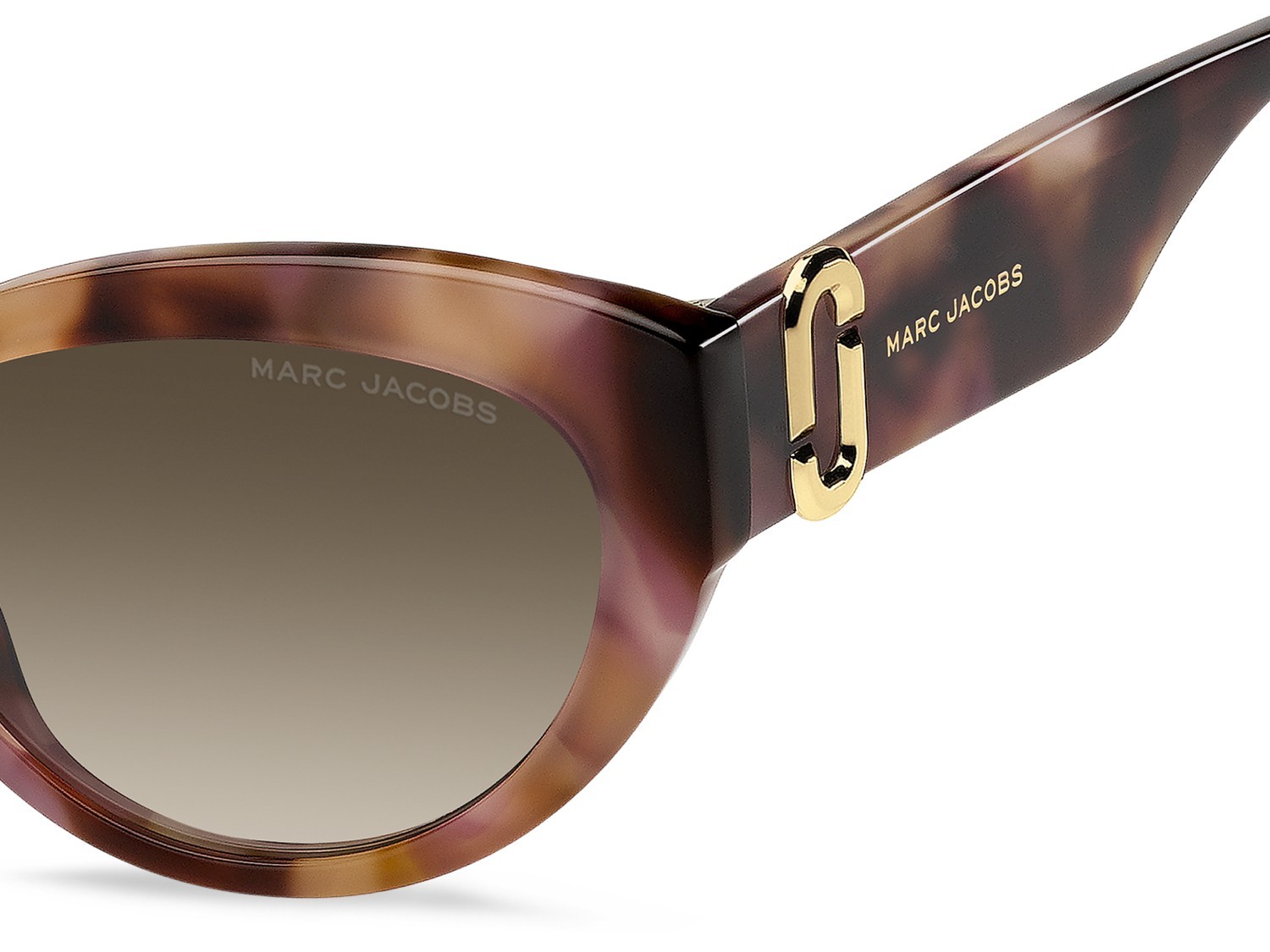 Occhiali da sole Marc Jacobs 883/S 208643 0B0 HA colore brown pink havana forma cat eye lenti brown shaded