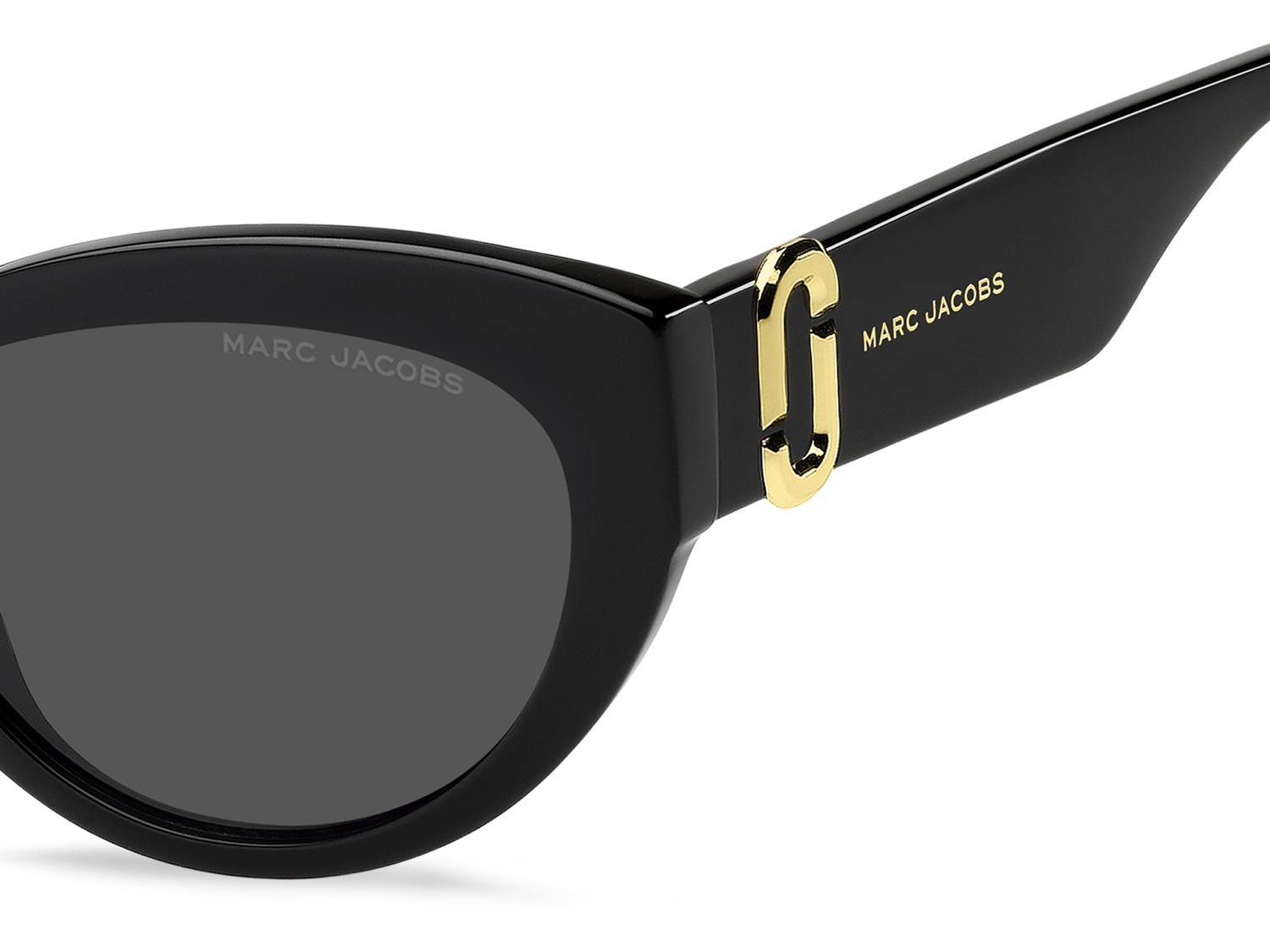 Occhiali da sole Marc Jacobs 883/S 208643 807 IR colore black forma cat eye lenti grey