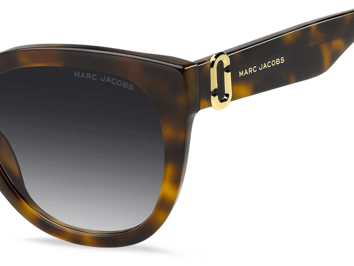 Sunglasses Marc Jacobs 885/S 208644 086 9O color havana shape cat eye lenses dark grey shaded