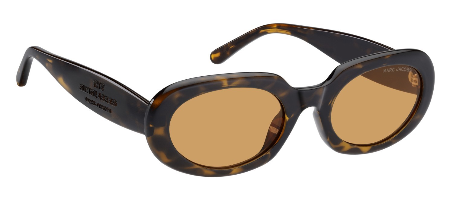 Sonnenbrillen Marc Jacobs 887/G 208645 086 W7 farbe havana form oval gläser orange