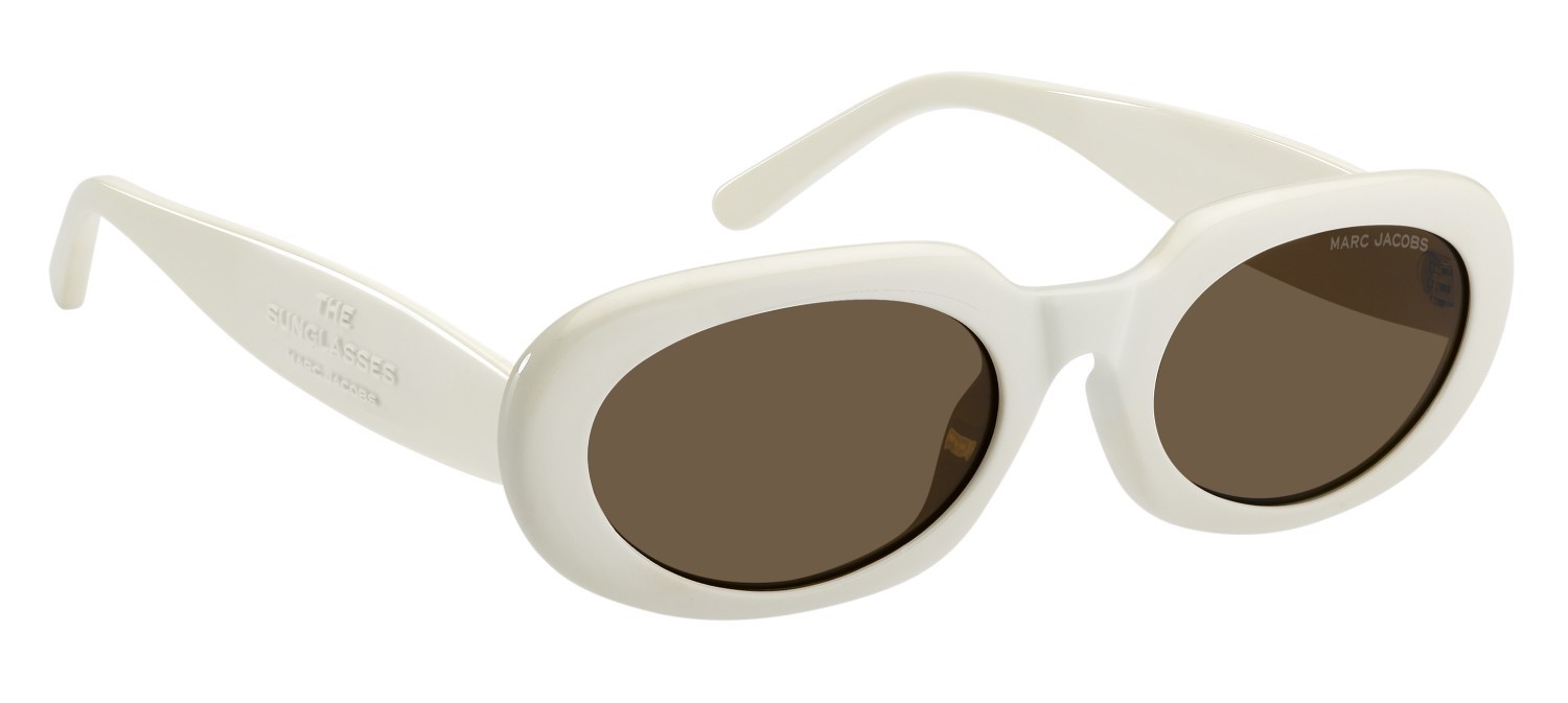 Sunglasses Marc Jacobs 887/G 208645 SZJ 70 color ivory shape oval lenses brown
