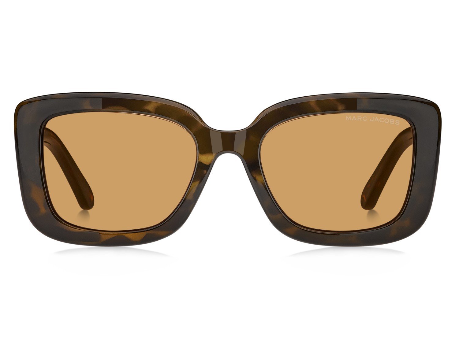 Occhiali da sole Marc Jacobs 888/S 208646 086 W7 colore havana forma quadrato lenti orange