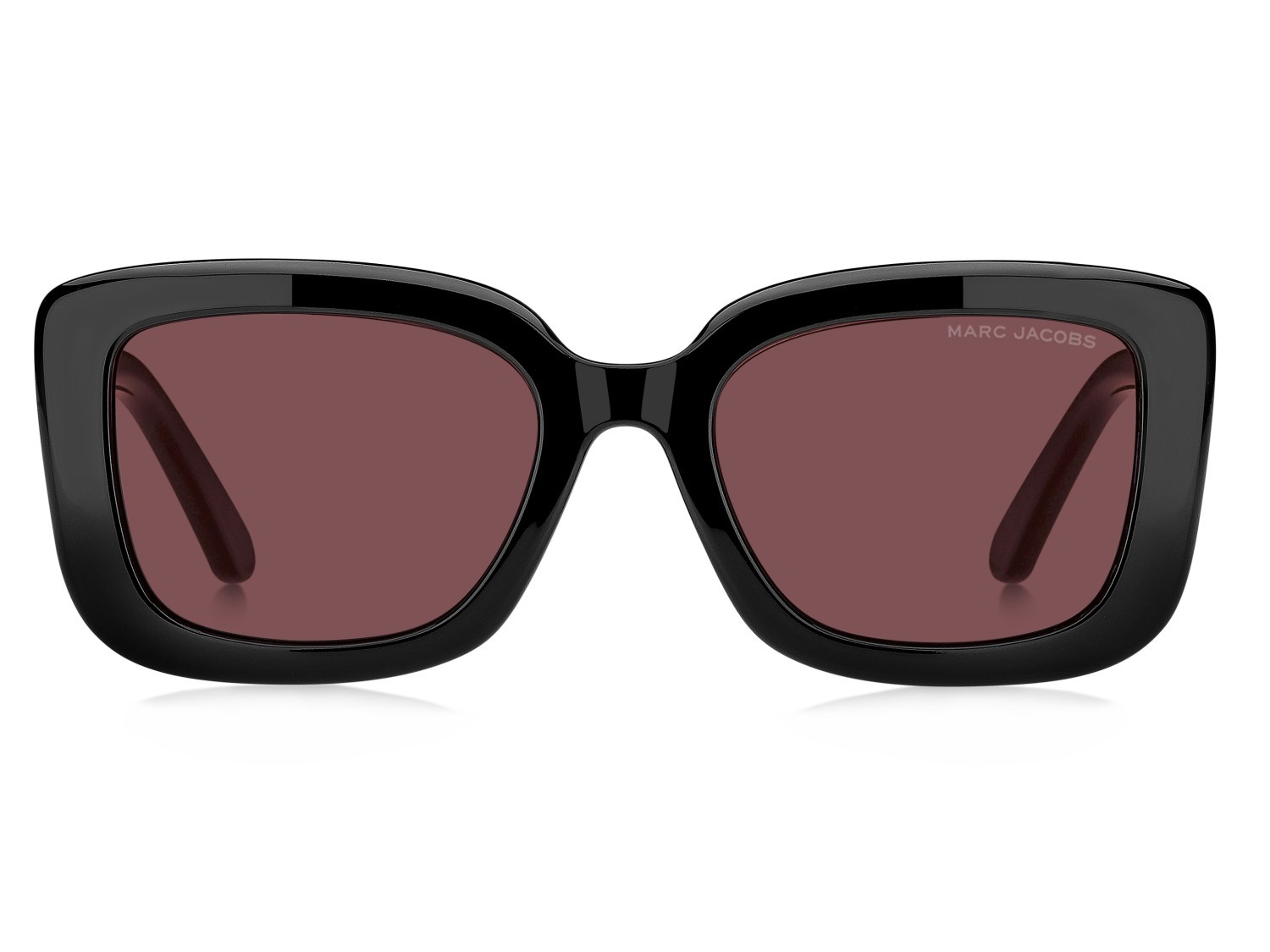Occhiali da sole Marc Jacobs 888/S 208646 807 4S colore black forma quadrato lenti burgundy