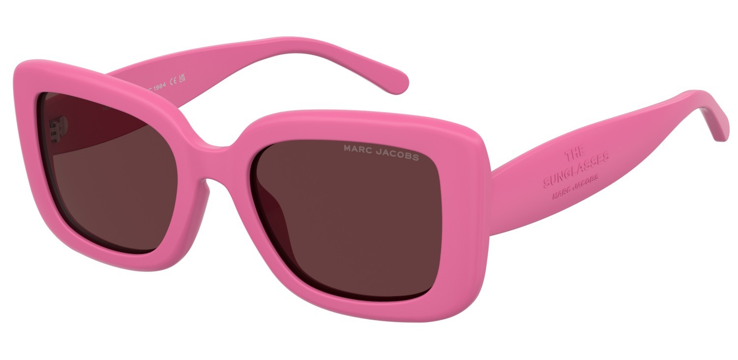 Sonnenbrillen Marc Jacobs 888/S 208646 MU1 4S farbe fuchsia form quadratisch gläser burgundy