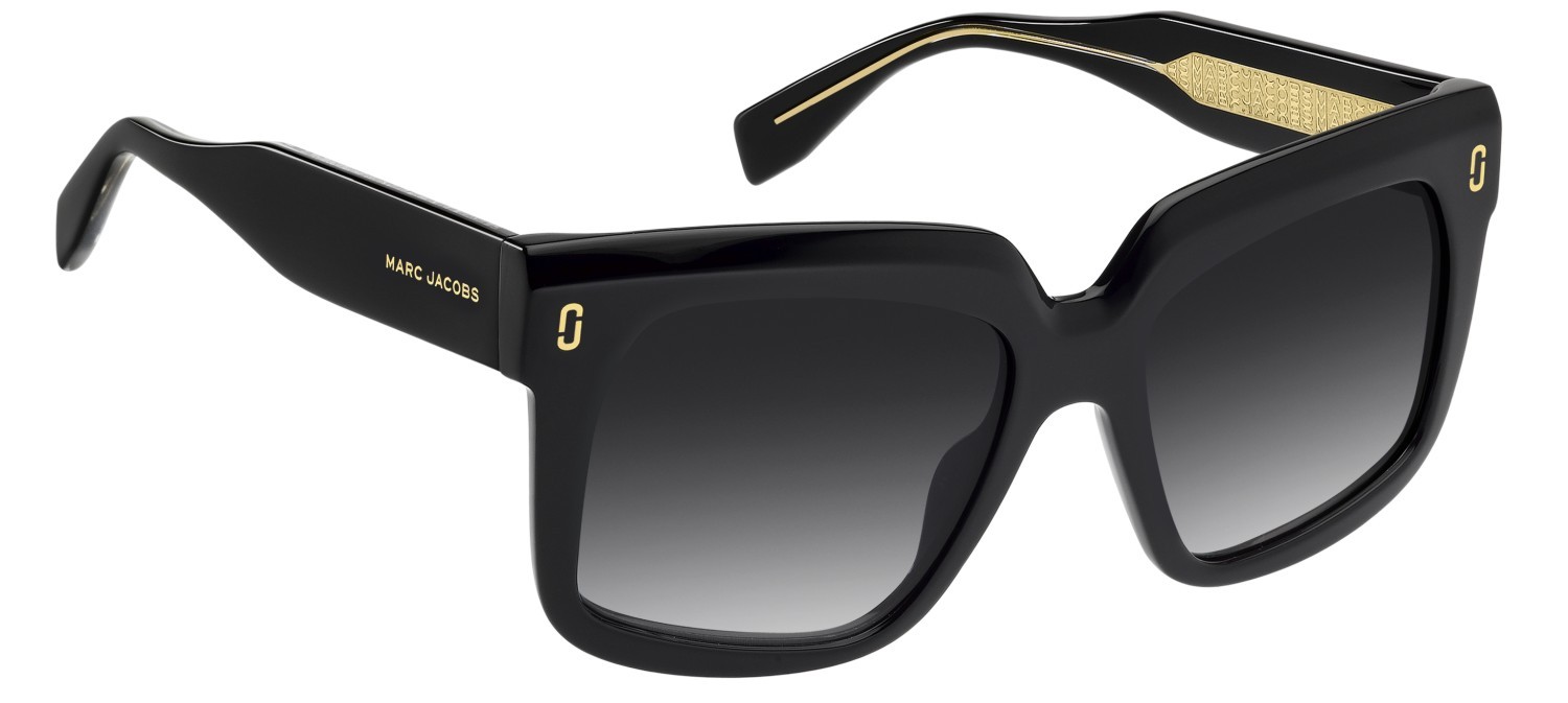 Occhiali da sole Marc Jacobs Mj 1135/S 208647 807 9O colore black forma quadrato lenti dark grey shaded