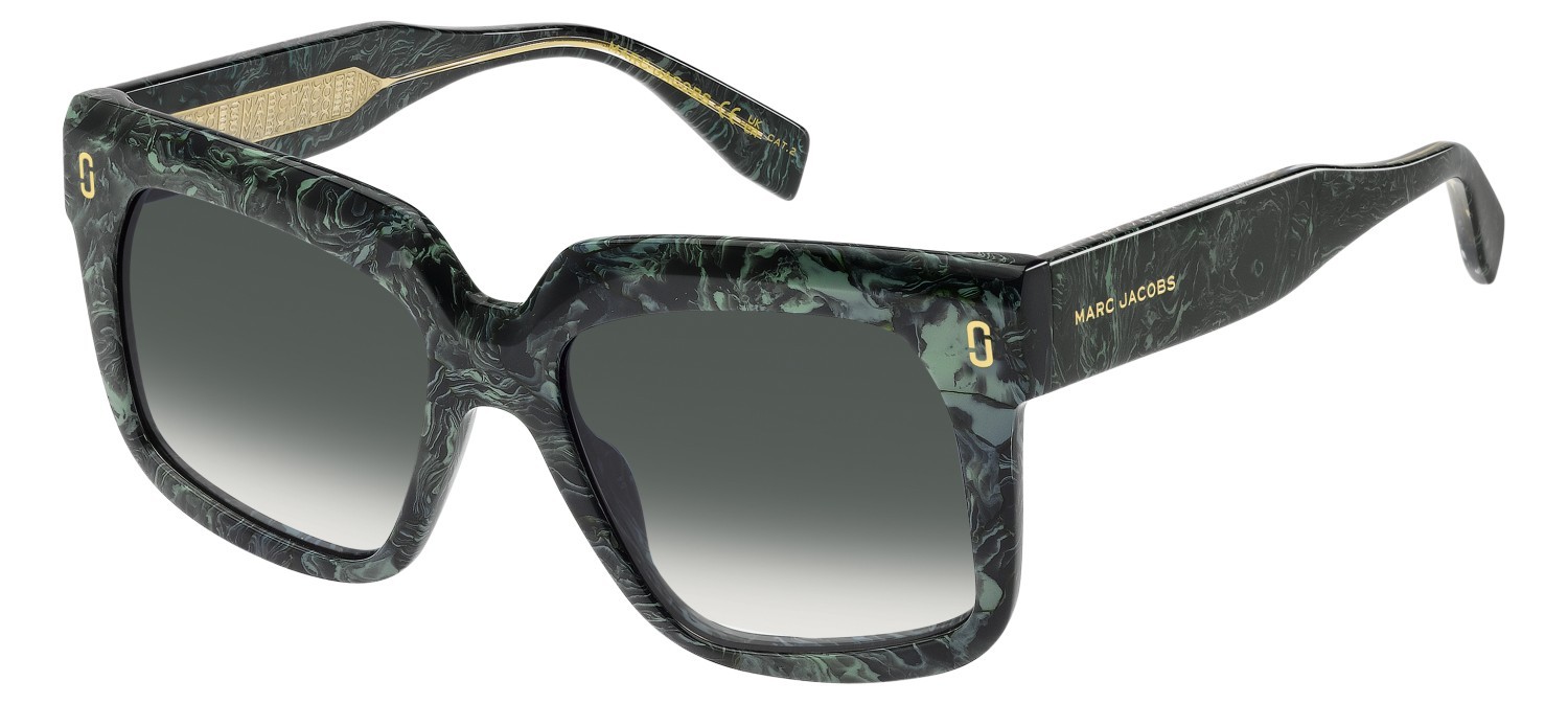 Sunglasses Marc Jacobs Mj 1135/S 208647 JRI 08 color marble green shape square lenses dk blue shaded