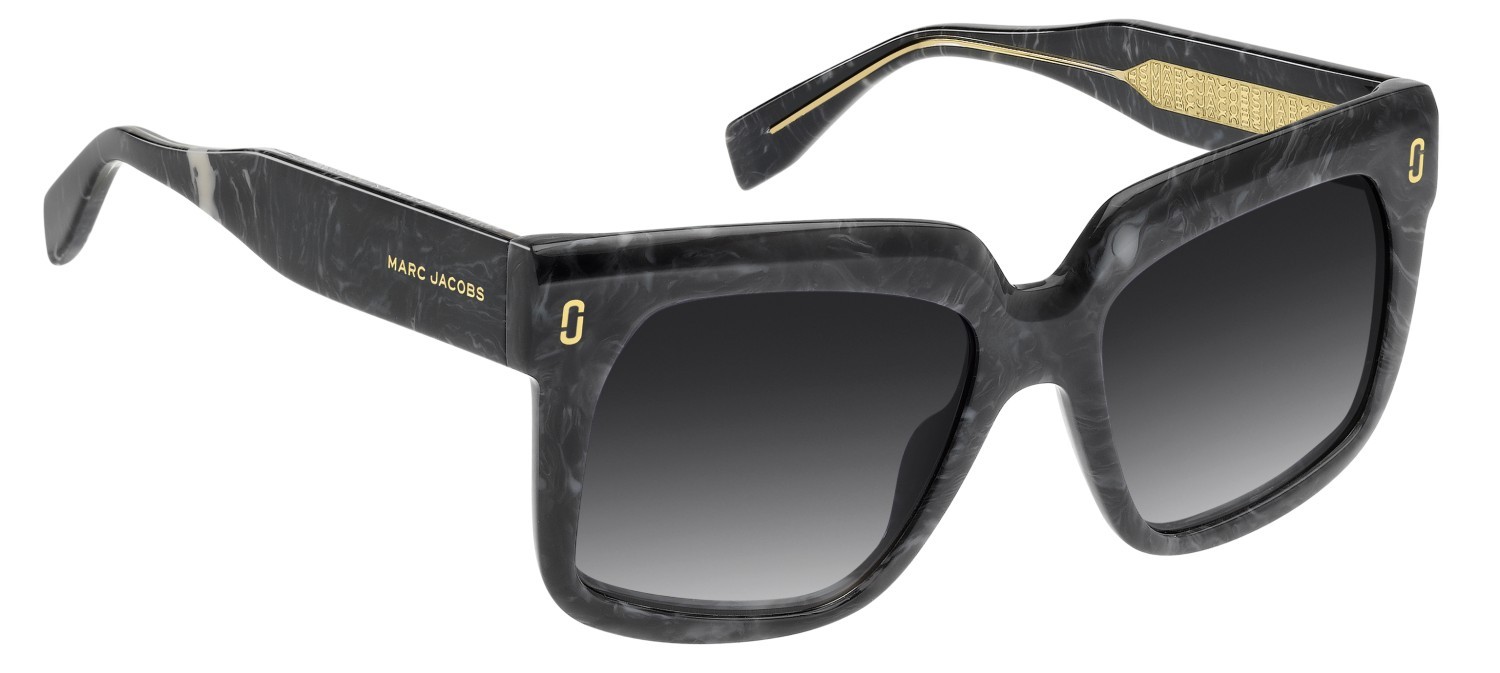 Sunglasses Marc Jacobs Mj 1135/S 208647 UAV 9O color grey marble shape square lenses dark grey shaded