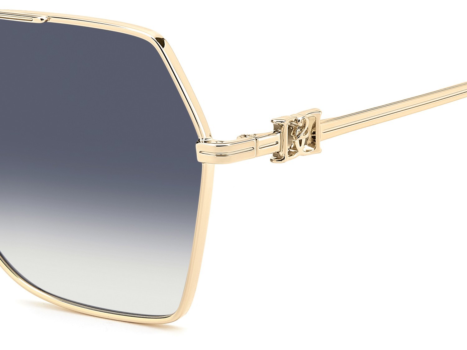 Occhiali da sole Dsquared2 D2 0206/S 208648 000 08 colore rose gold forma farfalla lenti dk blue shaded