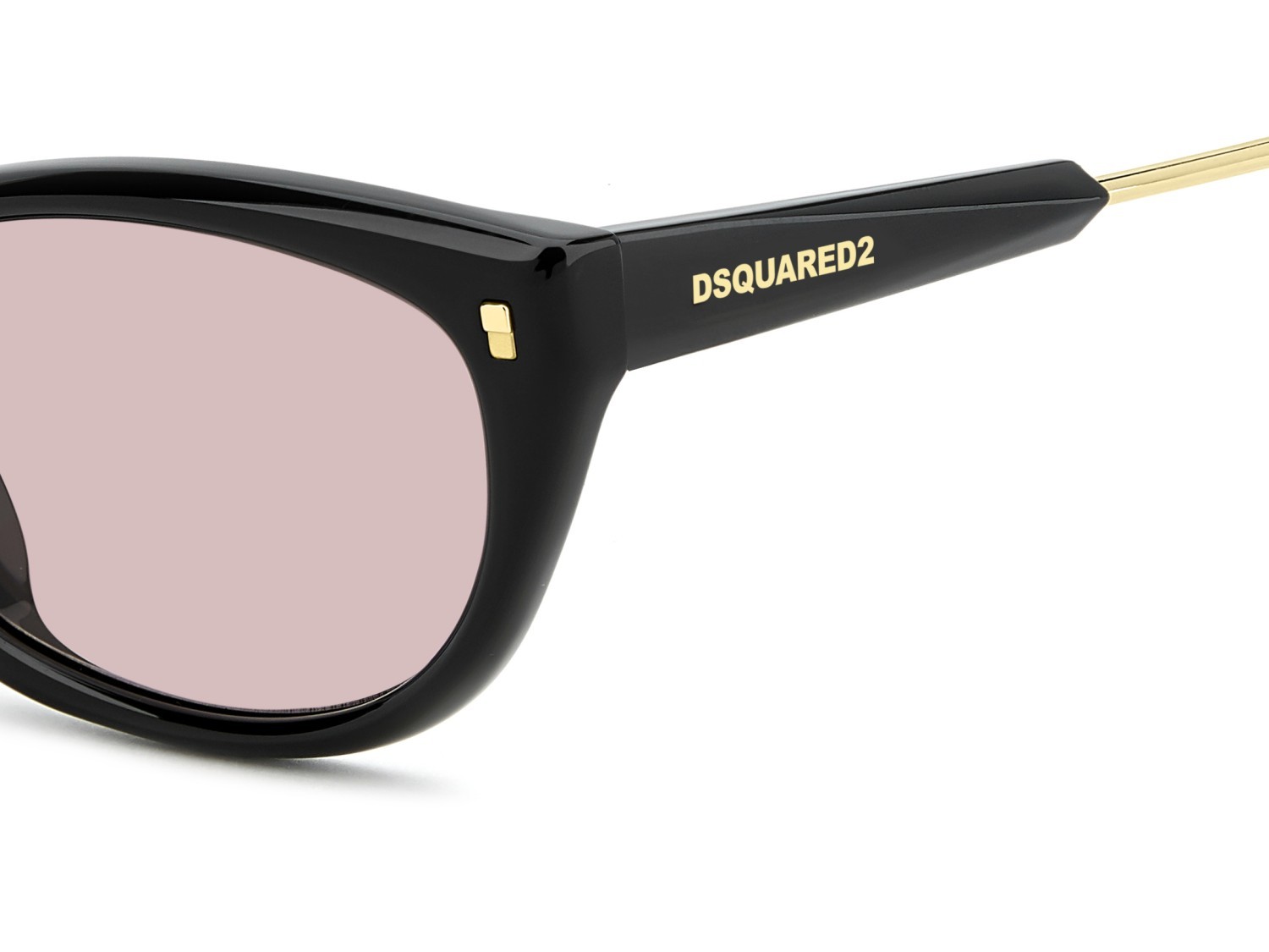 Occhiali da sole Dsquared2 D2 0209/G 208649 3H2 U1 colore black pink forma cat eye lenti pink