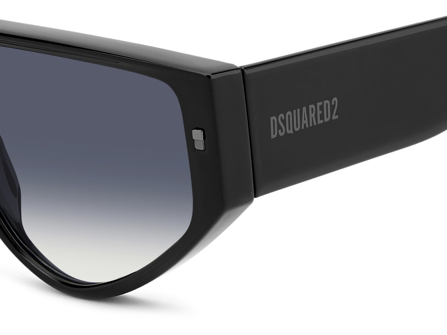 Occhiali da sole Dsquared2 D2 0201/S 208650 807 08 colore black forma altro lenti dk blue shaded