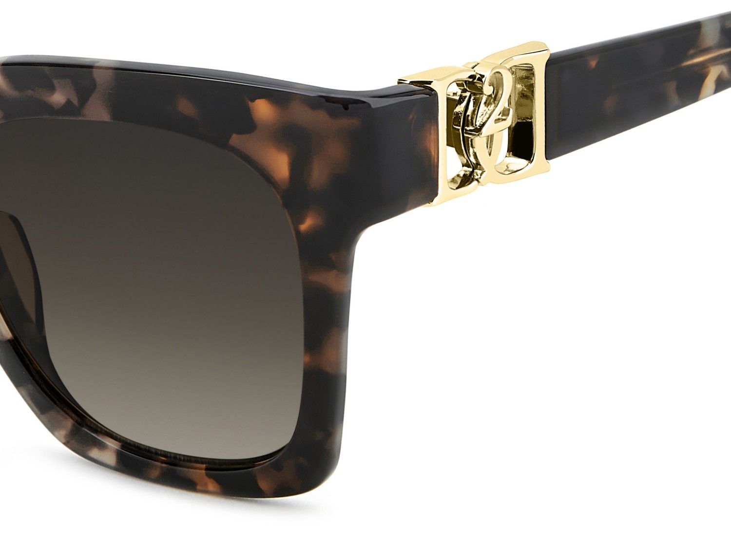 Occhiali da sole Dsquared2 D2 0207/S 208651 086 HA colore havana forma cat eye lenti brown shaded