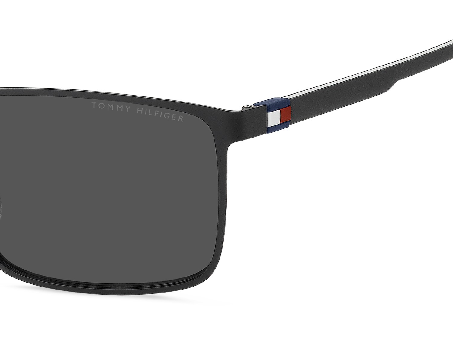 Sunglasses Tommy Hilfiger Th 2319/S 208660 807 IR color black shape rectangle lenses grey