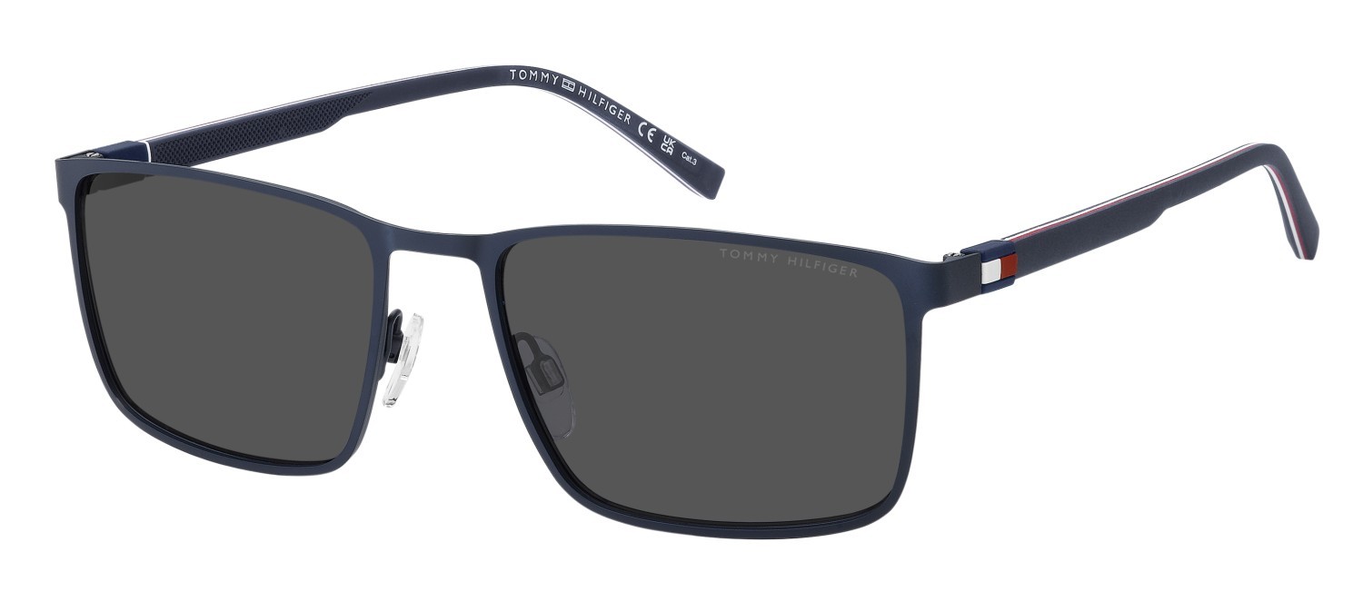 Sunglasses Tommy Hilfiger Th 2319/S 208660 PJP IR color blue shape rectangle lenses grey
